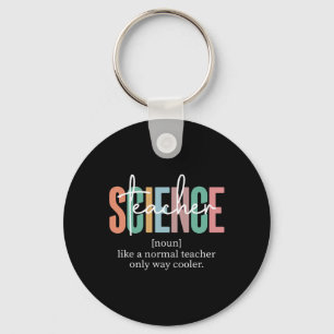 Porte-clés Définition d'enseignant de sciences drôle pour fem
