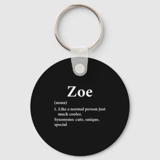 Porte-clés Définition du prénom Zoé Drôle D 