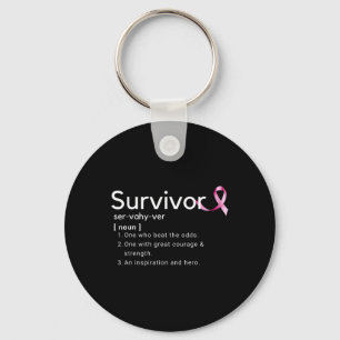 Porte-clés Définition du survivant pour le cancer du sein Sur