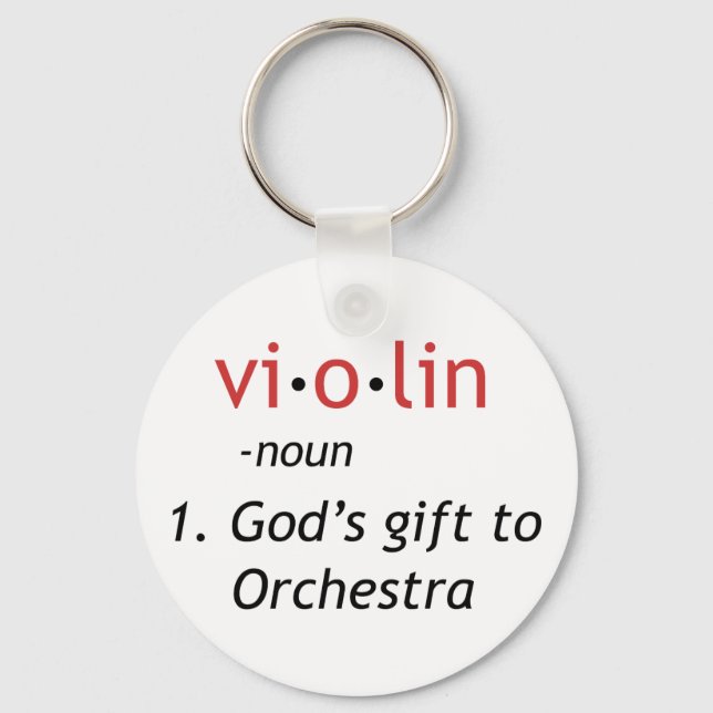 Porte-clés Définition du violon (Recto)