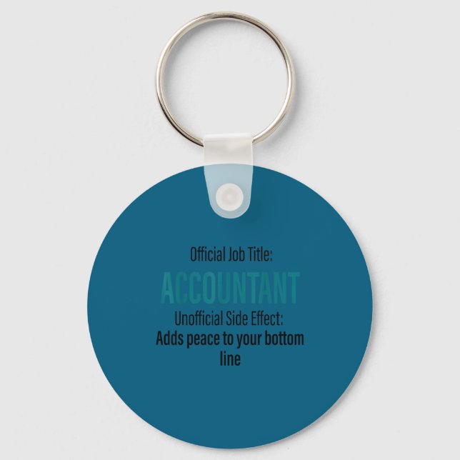 Porte-clés Définition d'un comptable drôle bureau de comptabi (Recto)