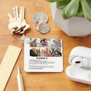 Porte-clés Définition personnalisée de la famille de collages