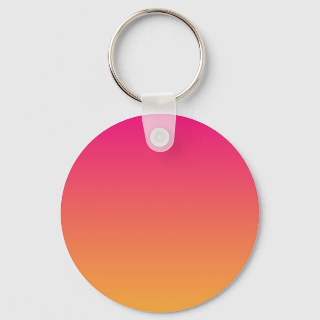 Porte-clés dégradé rose et orange (Recto)