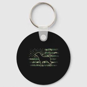 Porte-clés Déguisement Beagle Drapeau Américain USA Amateur d
