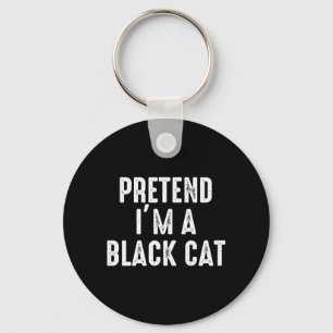 Porte-clés Déguisement de chat noir prétendu Halloween facile