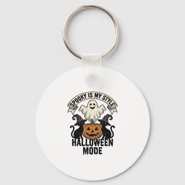 Porte-clés Déguisement de fantôme d'Halloween Chat de Pomme d (Recto)