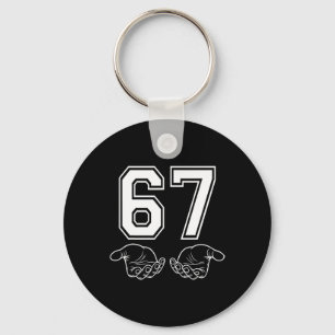 Porte-clés Déguisement de mème drôle 67 Six Sept Halloween Ge