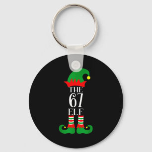 Porte-clés Déguisement de Noël elf 67 Pyjama 67 Mème Gen Alph