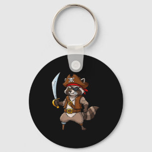 Porte-clés Déguisement drôle de raton pirate pour hommes femm