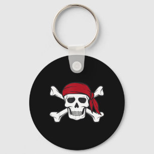 Porte-clés Déguisement drôle d'Halloween crâne de pirate os c