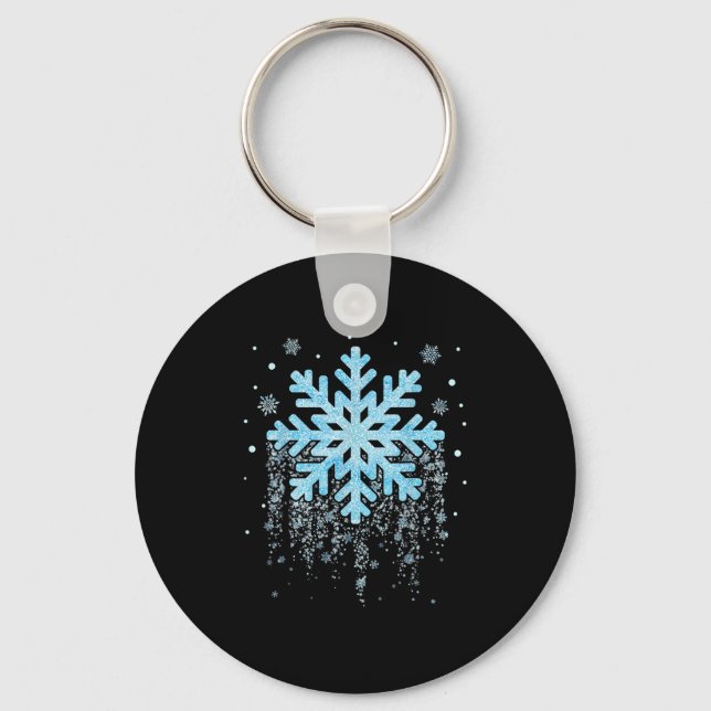 Porte-clés Déguisement Flocon de Neige Hiver Noël Corresponda (Recto)