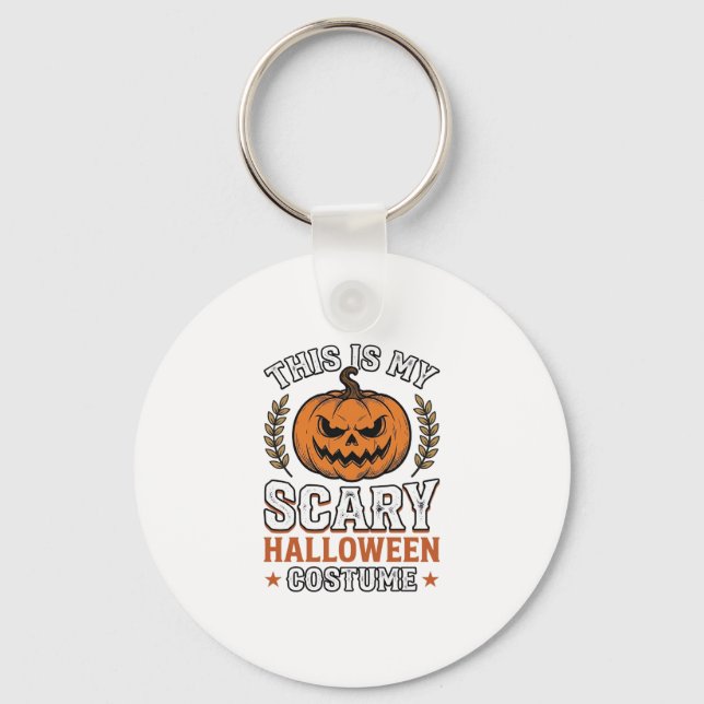 Porte-clés Déguisement Halloween Épouvantable Citrouille Vect (Recto)