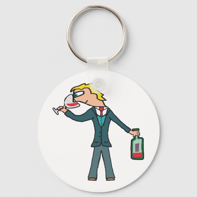 Porte-clés Dégustation de vins de sommelier (Recto)