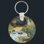 Porte-clés Déjeuner de Claude Monet, impressionnisme Vintage<br><div class="desc">Le Luncheon (1876) de Claude Monet est un tableau vintage de la nature aux beaux-arts de l'impressionnisme qui présente un déjeuner pique-nique de printemps dans le jardin avec thé de l'après-midi. Un enfant joue tranquillement sur le sol avec des jouets. À propos de l'artiste : Claude Monet (1840-1926) est un...</div>