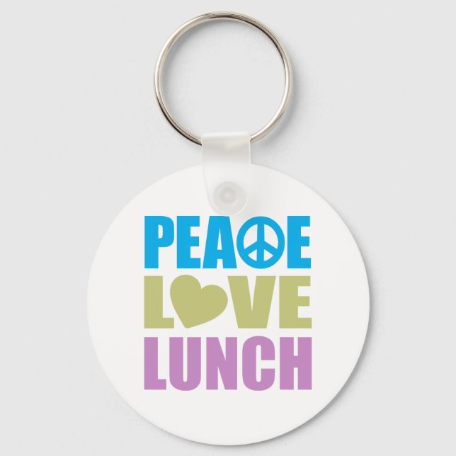 Porte-clés Déjeuner Peace Love (Recto)