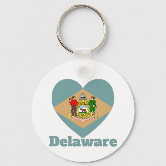 Porte-clés Delaware Heart Flag (Recto)