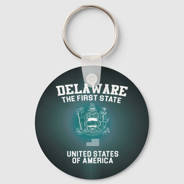 Porte-clés Delaware The First State (Recto)