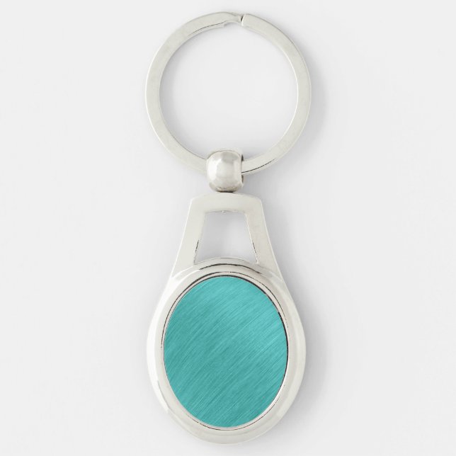 Porte-clés Délice Turquoise Brossé (Devant)