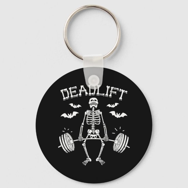 Porte-clés Delift Funny Halloween Dire Squelette Sonnette Rbe (Recto)