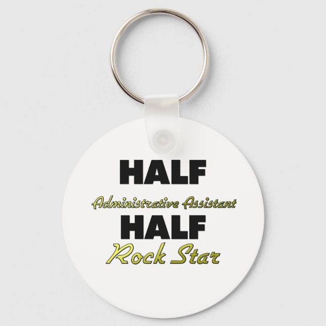 Porte-clés Demi-adjoint administratif Half Rock Star (Recto)