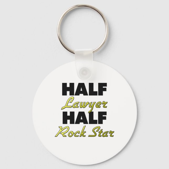 Porte-clés Demi-Avocat Demi-Rock Star (Recto)