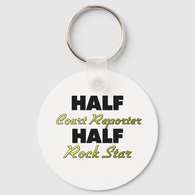 Porte-clés Demi-Court Reporter Half Rock Star (Recto)