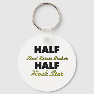 Porte-clés Demi-courtier immobilier Half Rock Star