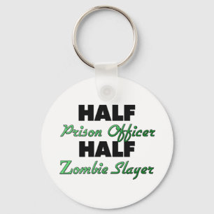 Porte-clés Demi de tueur de zombi de dirigeant de prison de