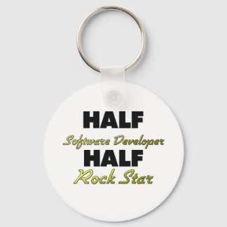 Porte-clés Demi-développeur de logiciels Half Rock Star