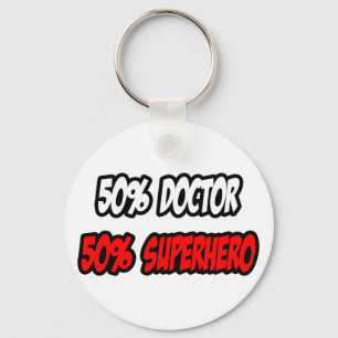 Porte-clés Demi-docteur... demi-super-héros