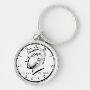 PORTE-CLÉS DEMI-DOLLAR DE KENNED