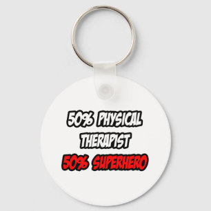 Porte-clés Demi-physiothérapeute...Demi-superhéros