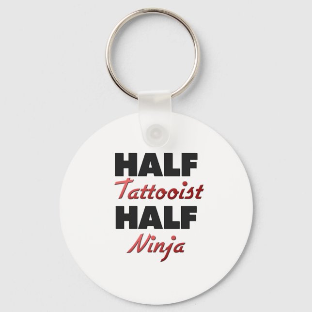 Porte-clés Demi-tatouage demi-Ninja (Recto)