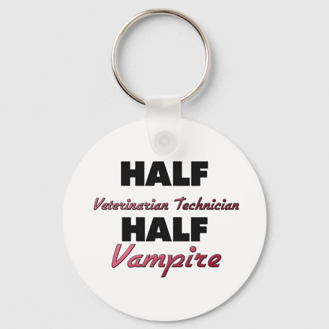Porte-clés Demi-vétérinaire technicien demi-vampire (Recto)