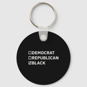 Porte-clés Démocrate noir Républicain Affranchis Élections Po