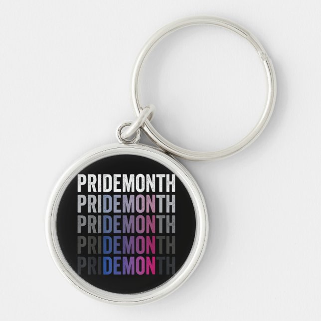 Porte-clés Démon de la fierté Bisexuel Mois de la fierté bi L (Devant)