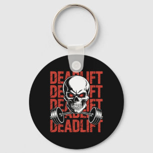 Porte-clés Démontage Skull Skeleton Exercice Powerlifting Gym