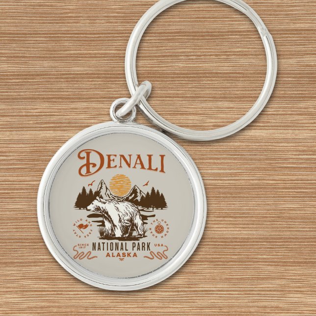 Porte-clés Denali National Park Alaska (Créateur téléchargé)