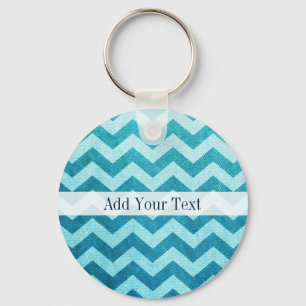 Porte-clés Denim Chevron par Shirley Taylor