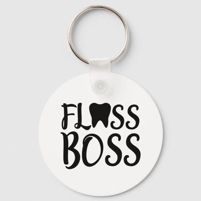 Porte-clés Dental Hygienist Floss Boss (Recto)