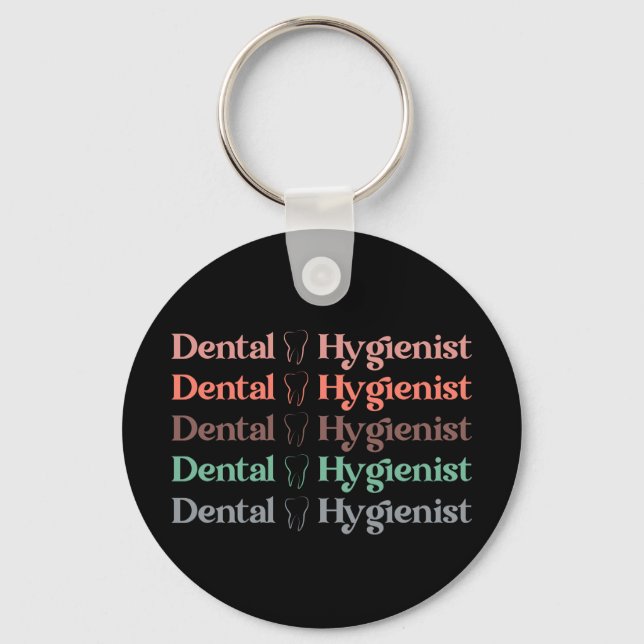 Porte-clés Dental Hygienist | RDH Dentist Dental gifts (Recto)