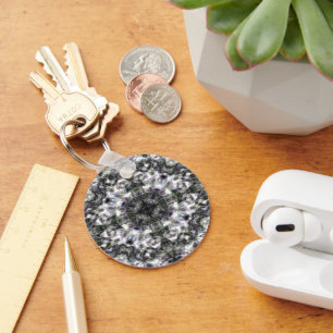 Porte-clés Dentelle argentée