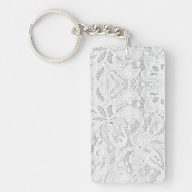 Porte-clés Dentelle blanche tombante (Devant)