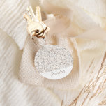 Porte-clés Dentelle blanche vintage et mariage sur mesure lin<br><div class="desc">Un mariage incroyablement romantique et féminine personnalisé porte - clé. Parfait pour les femmes qui aiment la dentelle,  le lin et les accents vintages antiques.</div>