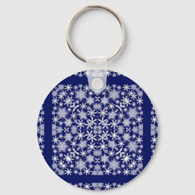 Porte-clés Dentelle de flocons de neige (Recto)
