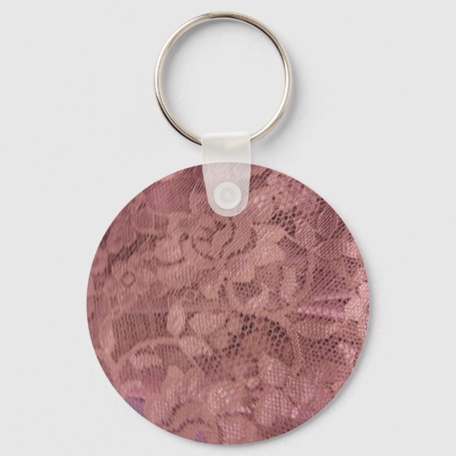 Porte-clés Dentelle rose rose (Recto)