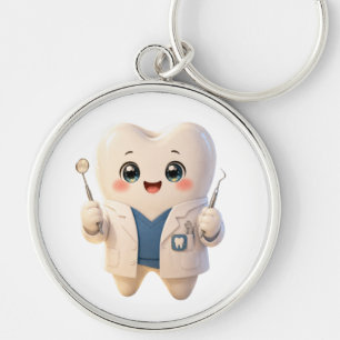 Porte-clés dentiste à dent mignonne Cadeaux dent