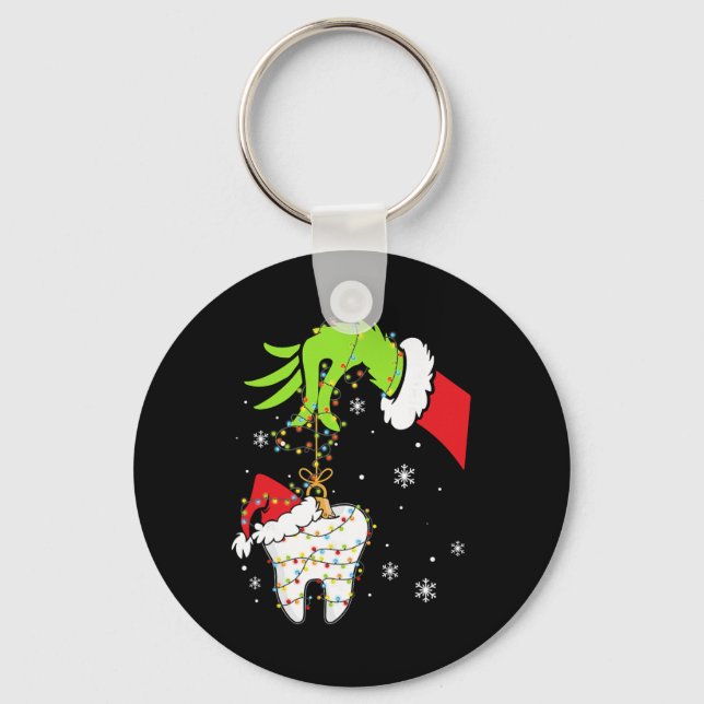 Porte-clés Dentiste dentaire instantané Noël Xmas L (Recto)