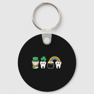 Porte-clés dentiste jour de la saint patrick dents saint patr