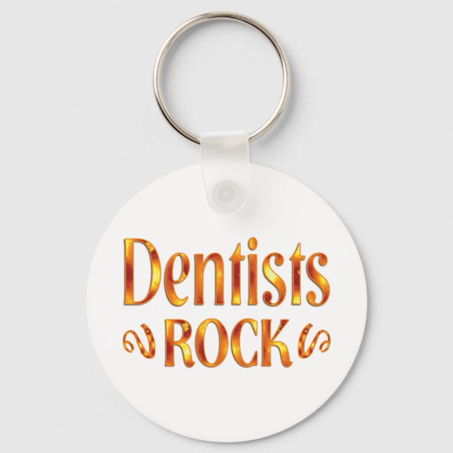 Porte-clés Dentiste Rock (Recto)